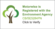 Motorwise is registered with the Environment Agency CB/SE5284PN