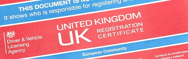 Certificate v5c registration Temporary V5C